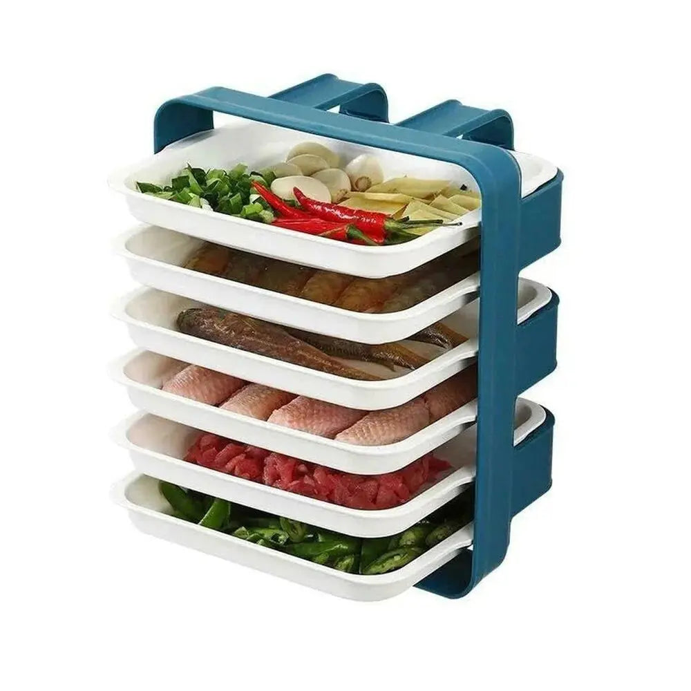 Buy 6-Layer Wall-Mounted Kitchen Rack Price Online Qatar!