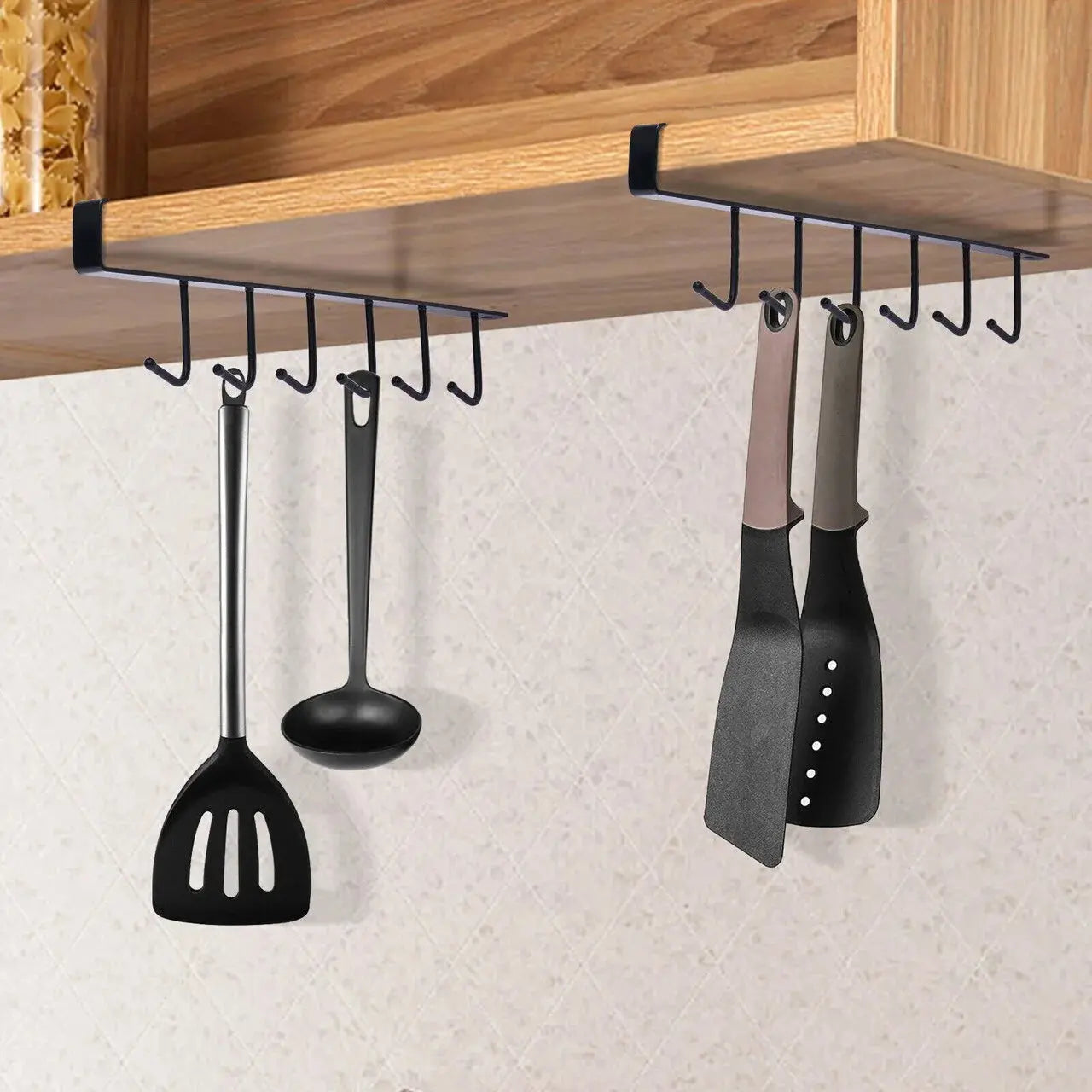 Buy 6 Hooks Multifunctional Metal Organizer Hanger Qatar