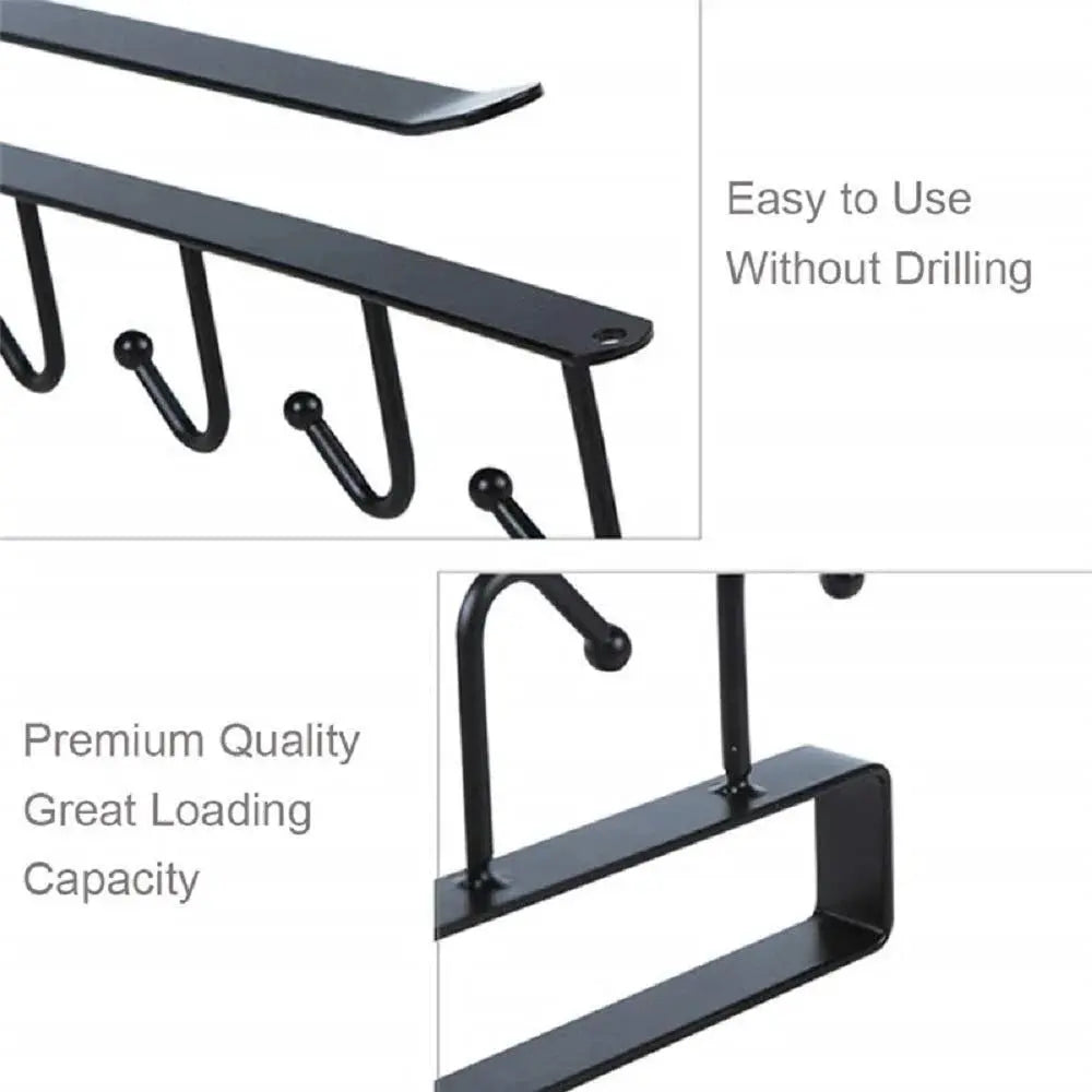 Buy 6 Hooks Multifunctional Metal Organizer Hanger Qatar
