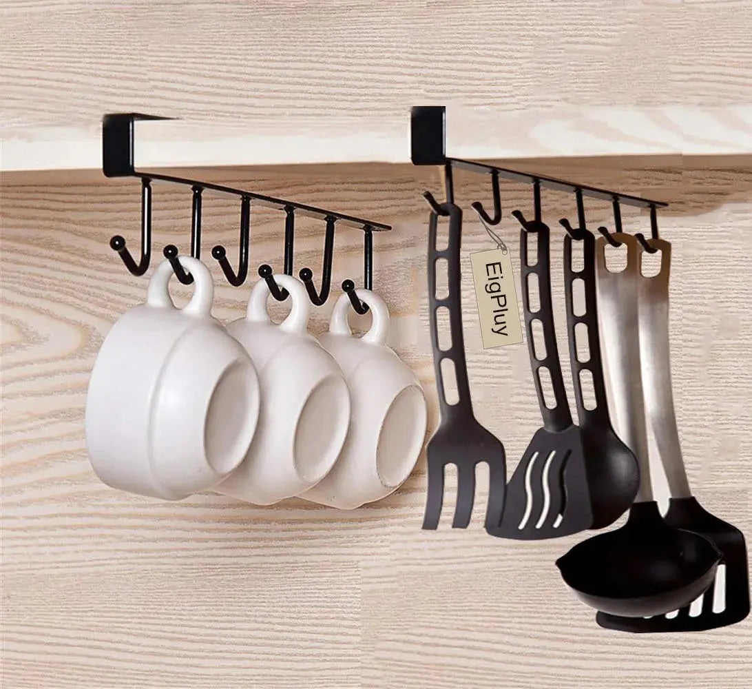 Buy 6 Hooks Multifunctional Metal Organizer Hanger Qatar