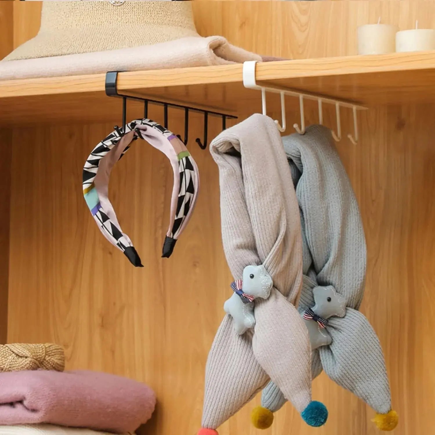 Buy 6 Hooks Multifunctional Metal Organizer Hanger Qatar