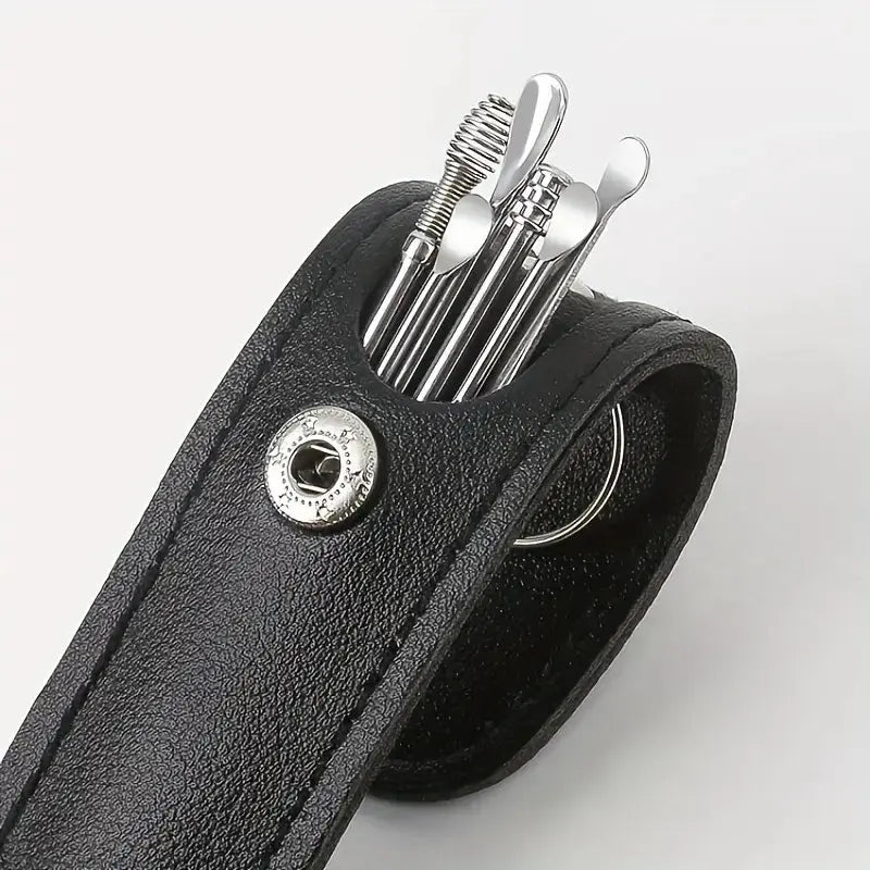 Buy 6pcs Stainless Steel Ear Wax Removal Tool Set Qatar