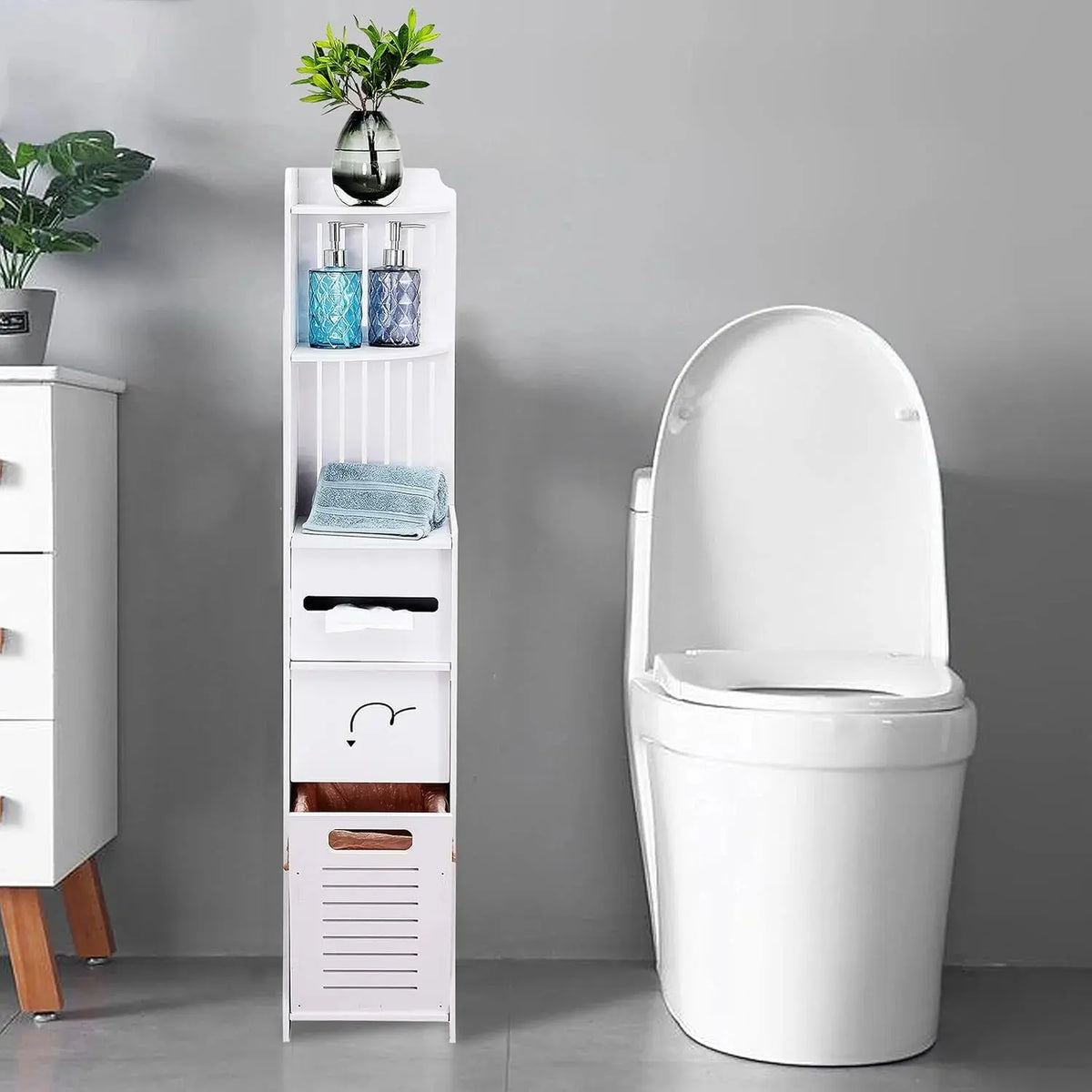 Bathroom Storage Cabinet Shelf Organizer Price Qatar