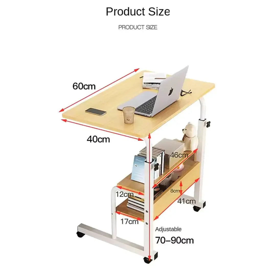 Buy Bedside Laptop Desk with Storage Shelves in Qatar!