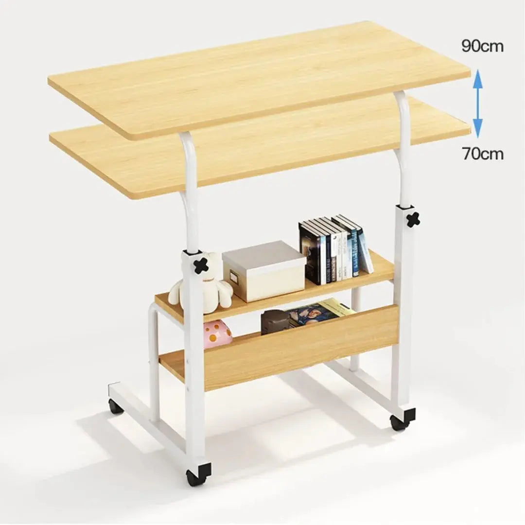 Buy Bedside Laptop Desk with Storage Shelves in Qatar!