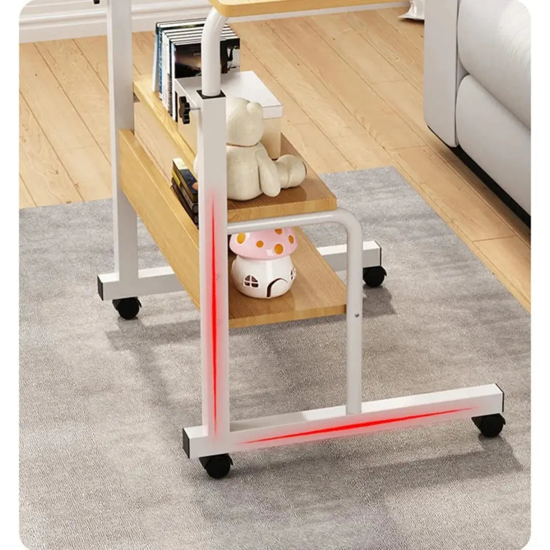 Buy Bedside Laptop Desk with Storage Shelves in Qatar!