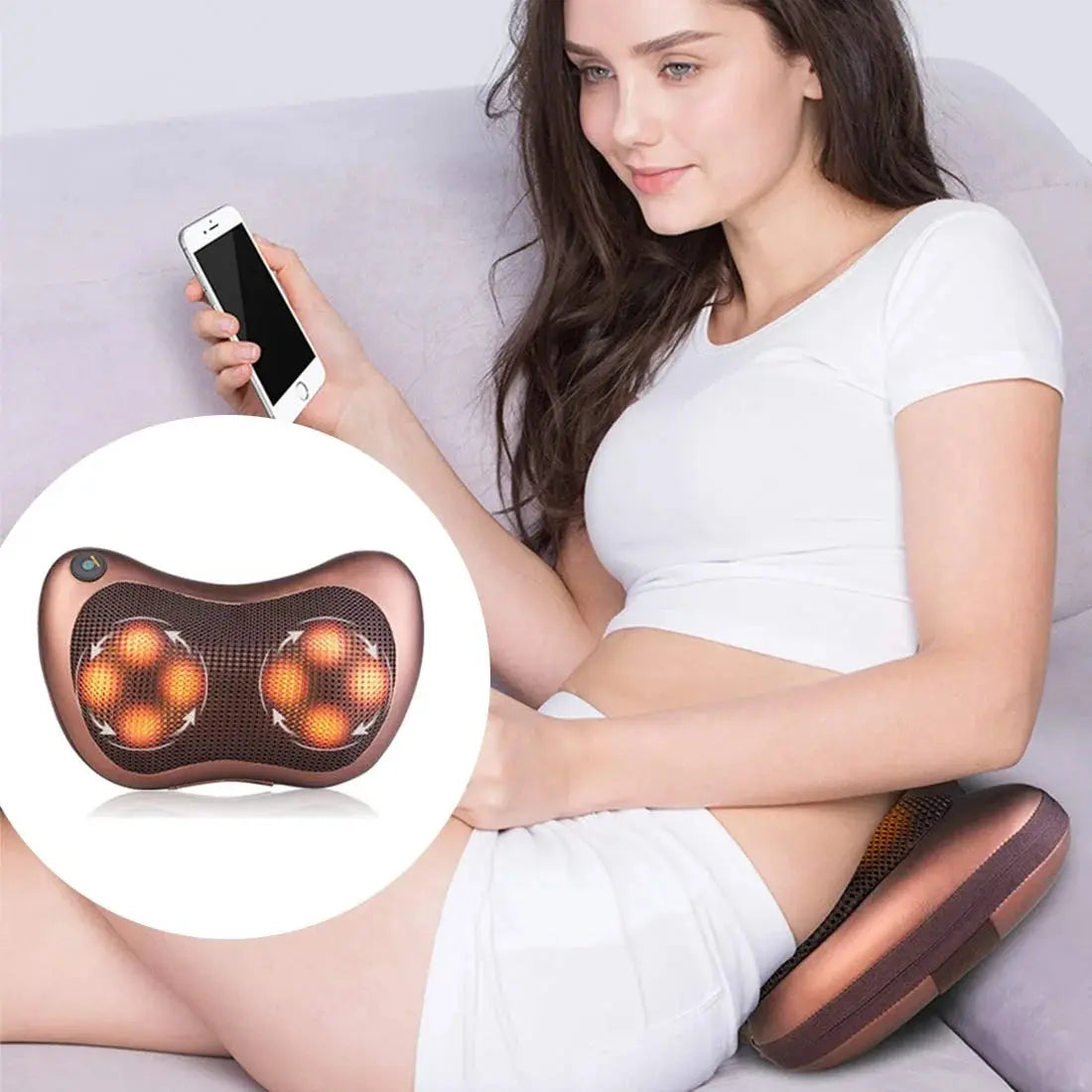 Buy Car and Home Massage Pillow Price Online in Qatar!