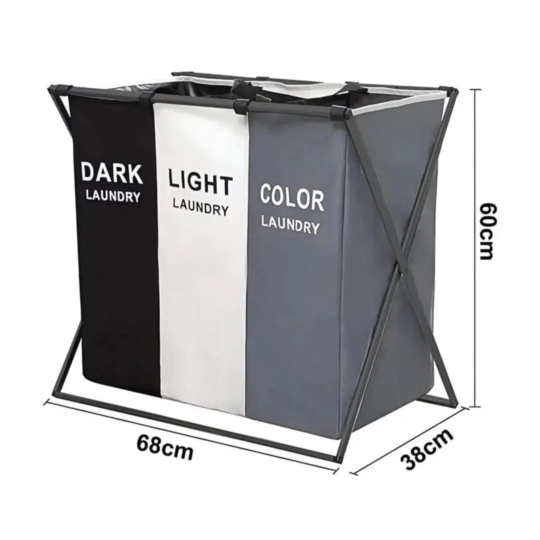 Buy Collapsible Color Separator Laundry Basket in Qatar