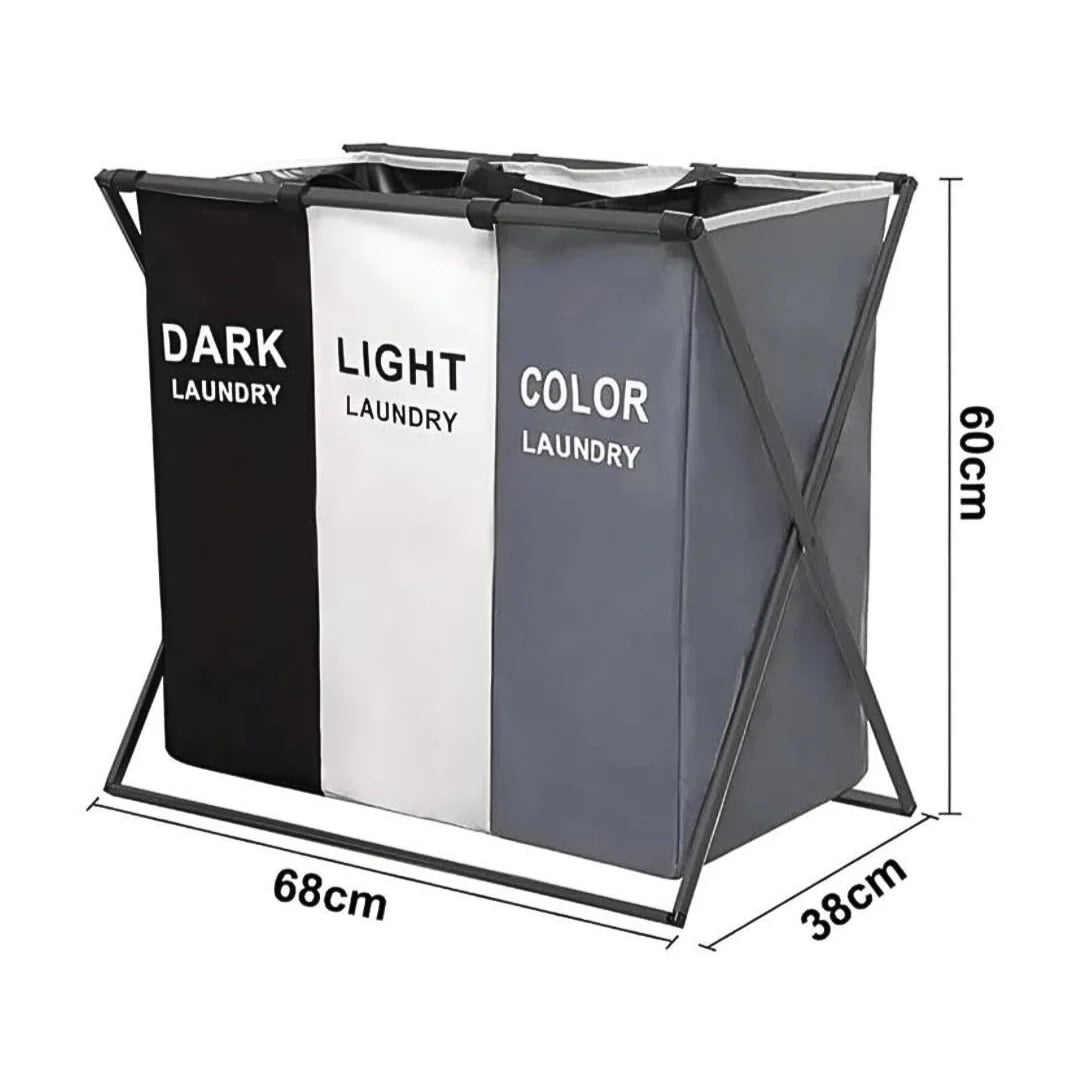 Buy Collapsible Color Separator Laundry Basket in Qatar