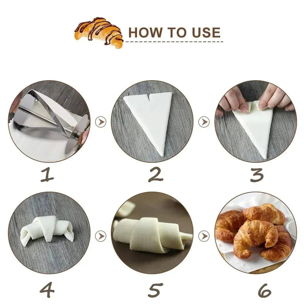 Buy Croissant Roller Cutter Stainless Steel Price Qatar