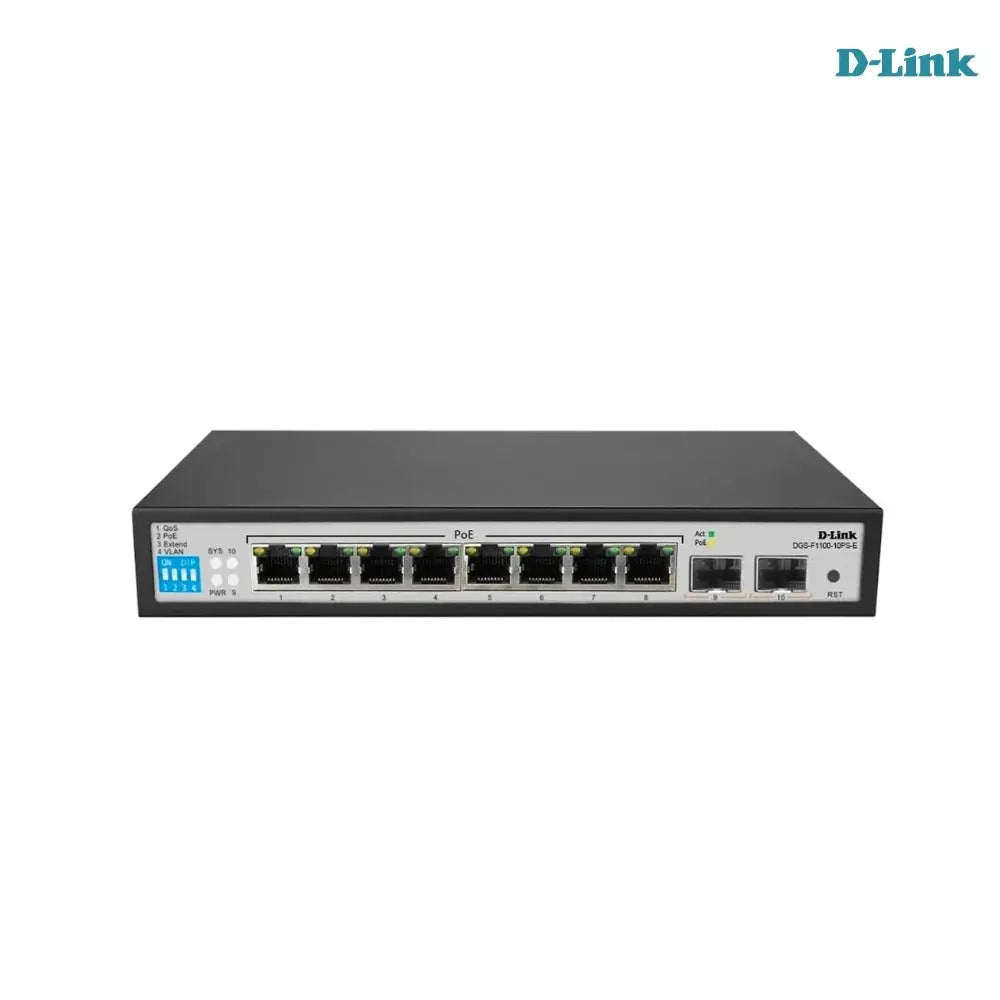 Buy D-Link 10-Port PoE+ Smart Switch, 250m Long Range!