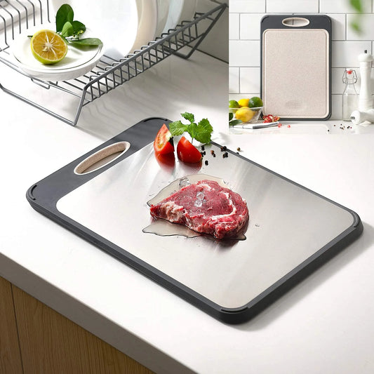 Buy Double-Sided Stainless Steel Cutting Board Price Qatar