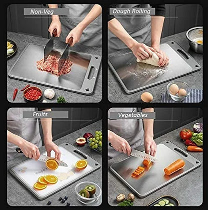 Buy Double-Sided Stainless Steel Cutting Board Price Qatar