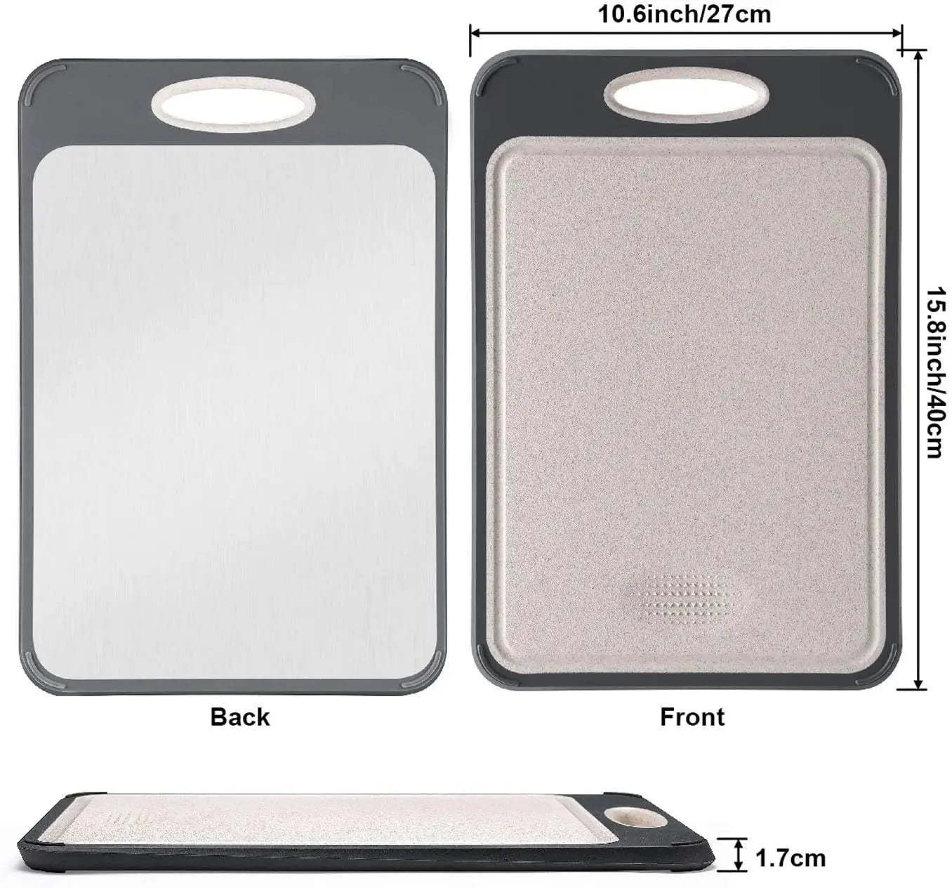 Buy Double-Sided Stainless Steel Cutting Board Price Qatar