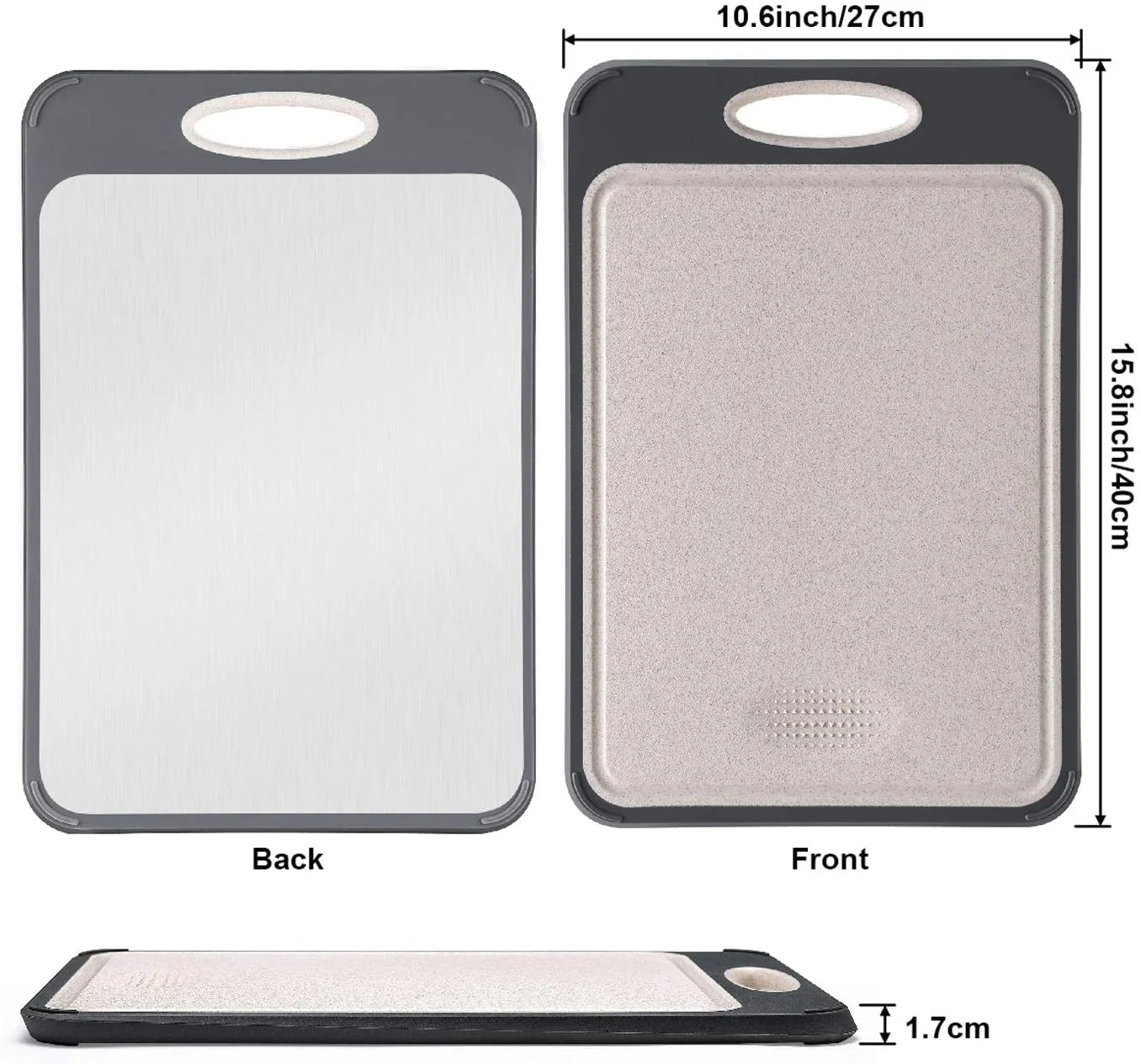 Buy Double-Sided Stainless Steel Cutting Board Price Qatar
