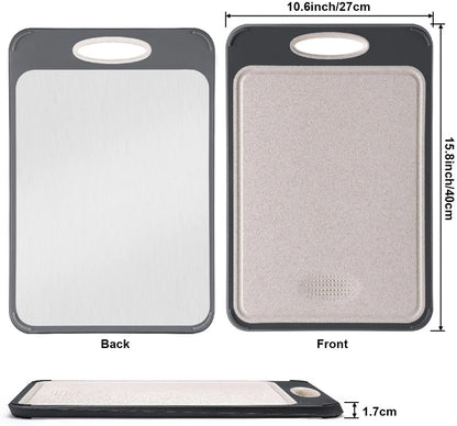 Buy Double-Sided Stainless Steel Cutting Board Price Qatar