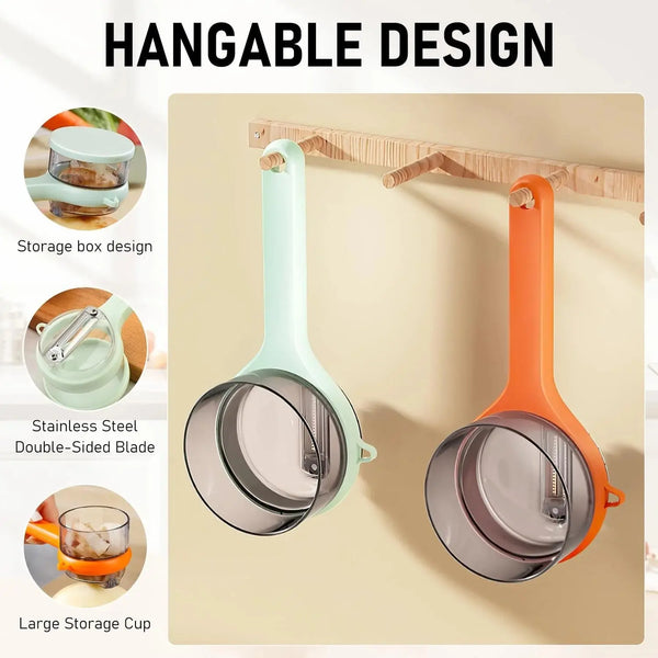 Buy Double-Sided Vegetable Peeler with Container Qatar!