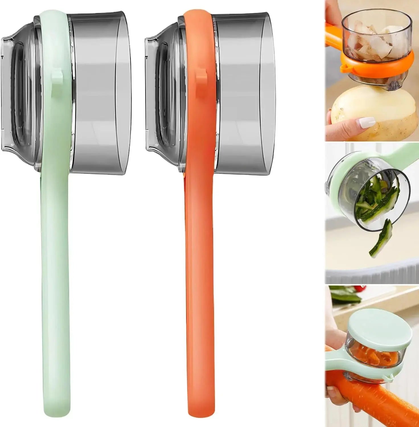 Buy Double-Sided Vegetable Peeler with Container Qatar!