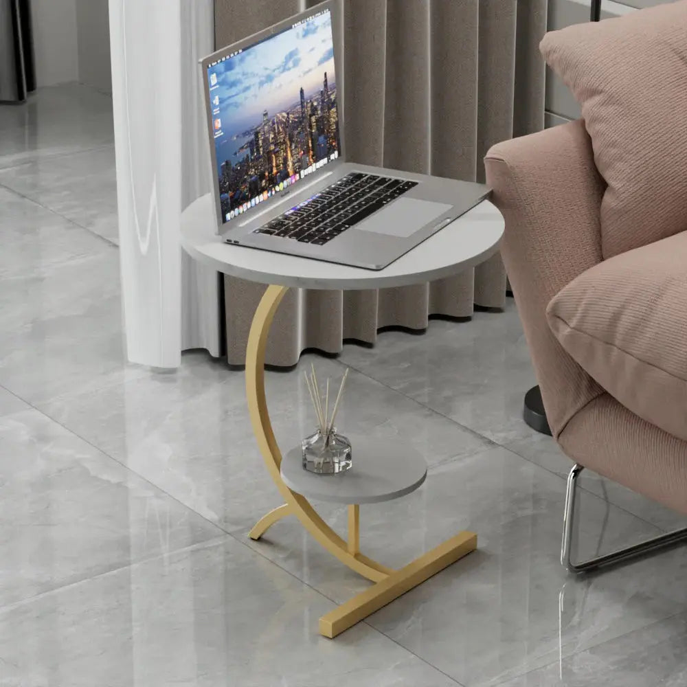 Buy Double Layer Sofa Side Table Price Online in Qatar