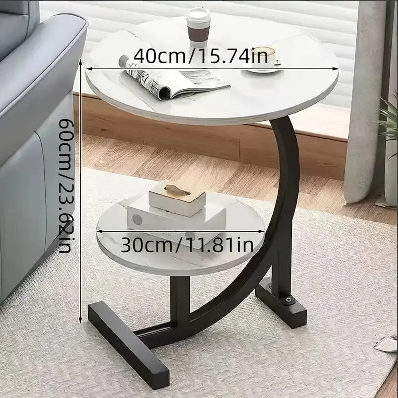 Buy Double Layer Sofa Side Table Price Online in Qatar
