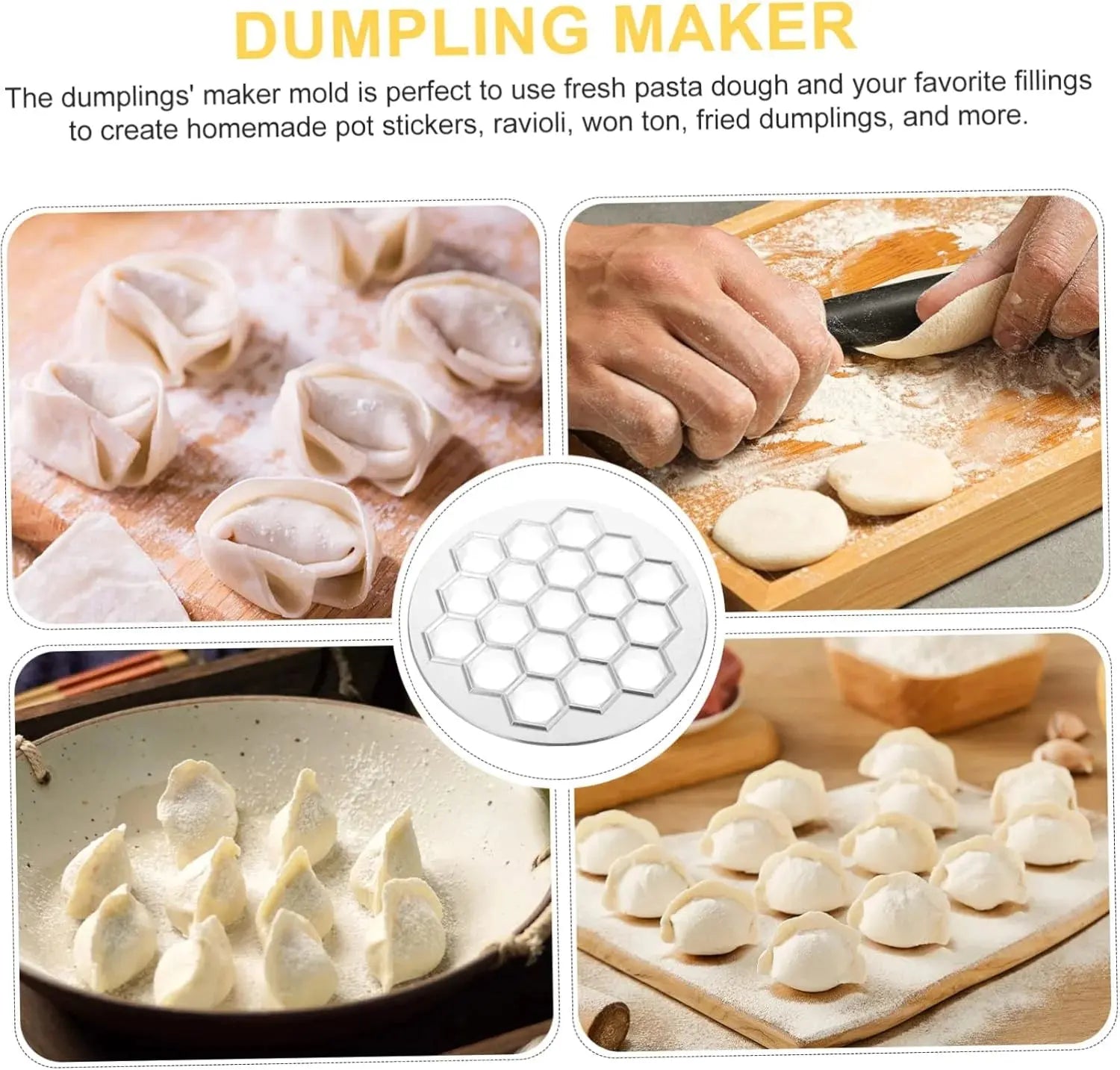 Buy Dumpling Maker Qatar - 37-Hole Mold for Quick Snacks