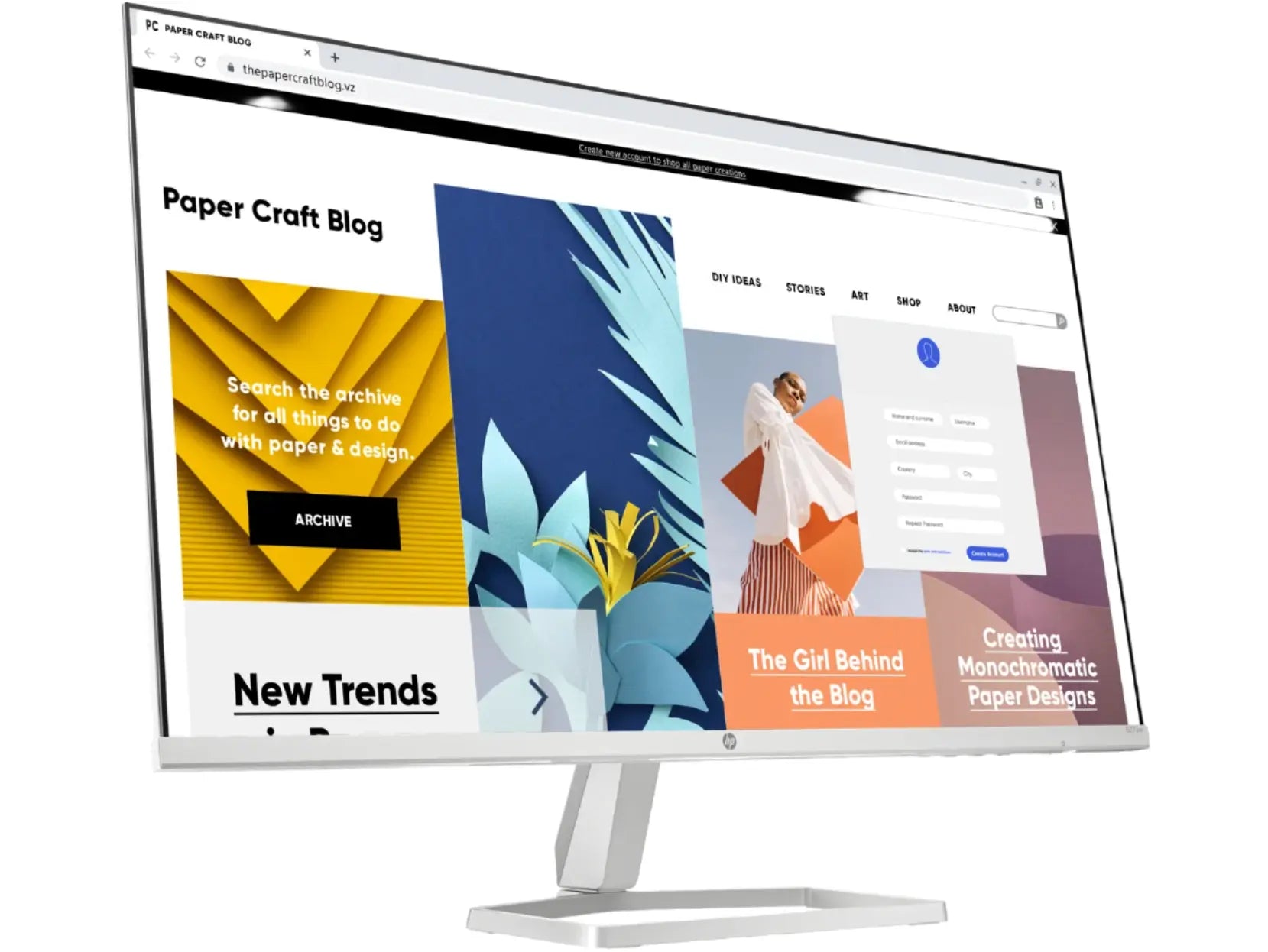 Buy HP Series 5 27-inch FHD White Monitor - 527sw Online