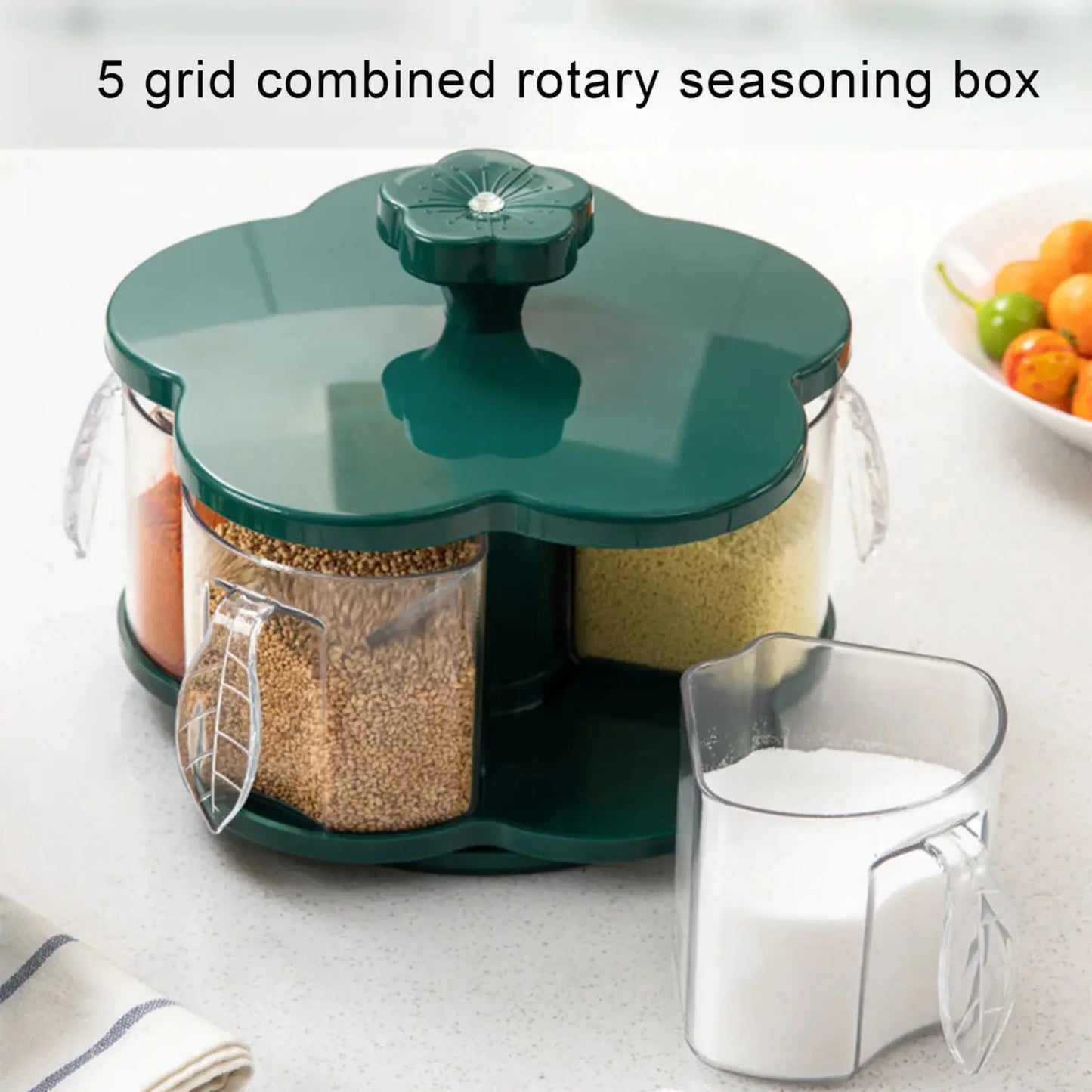 Buy Kitchen Spice Box - Five Compartment Organizer Box!
