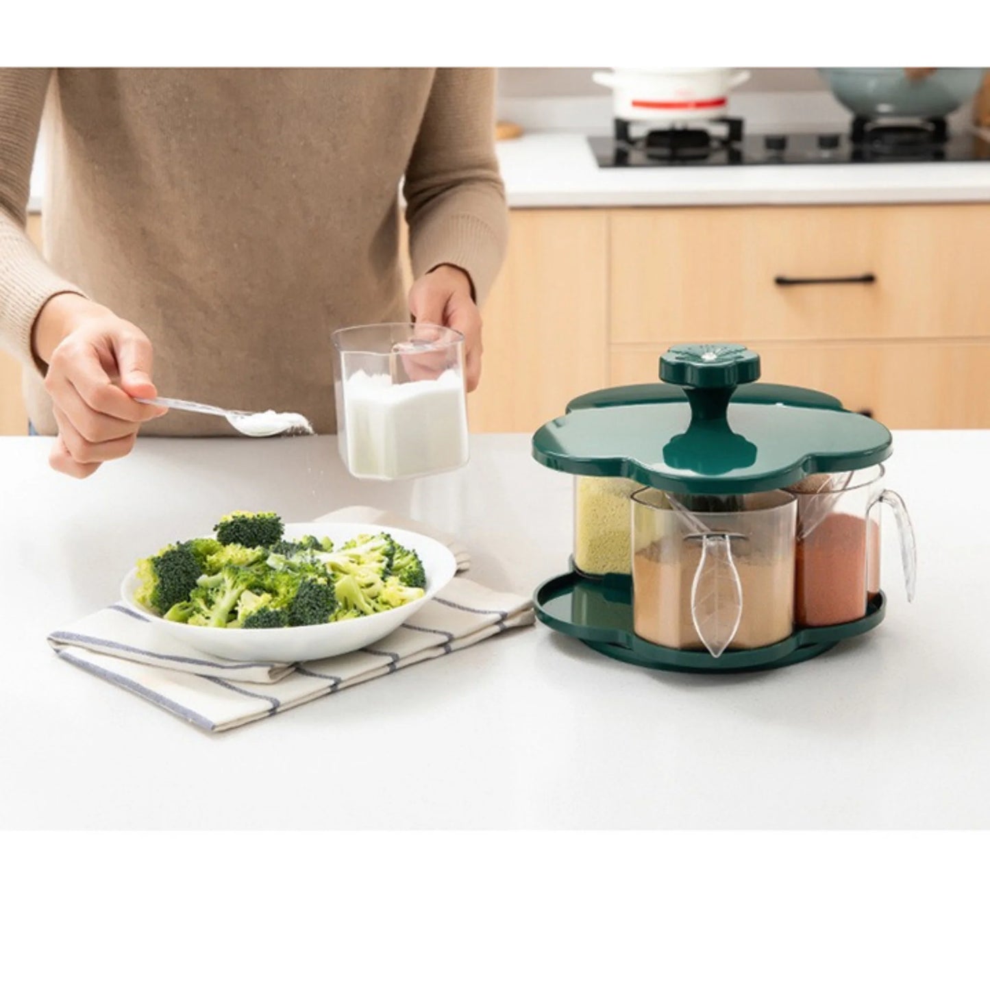 Buy Kitchen Spice Box - Five Compartment Organizer Box!