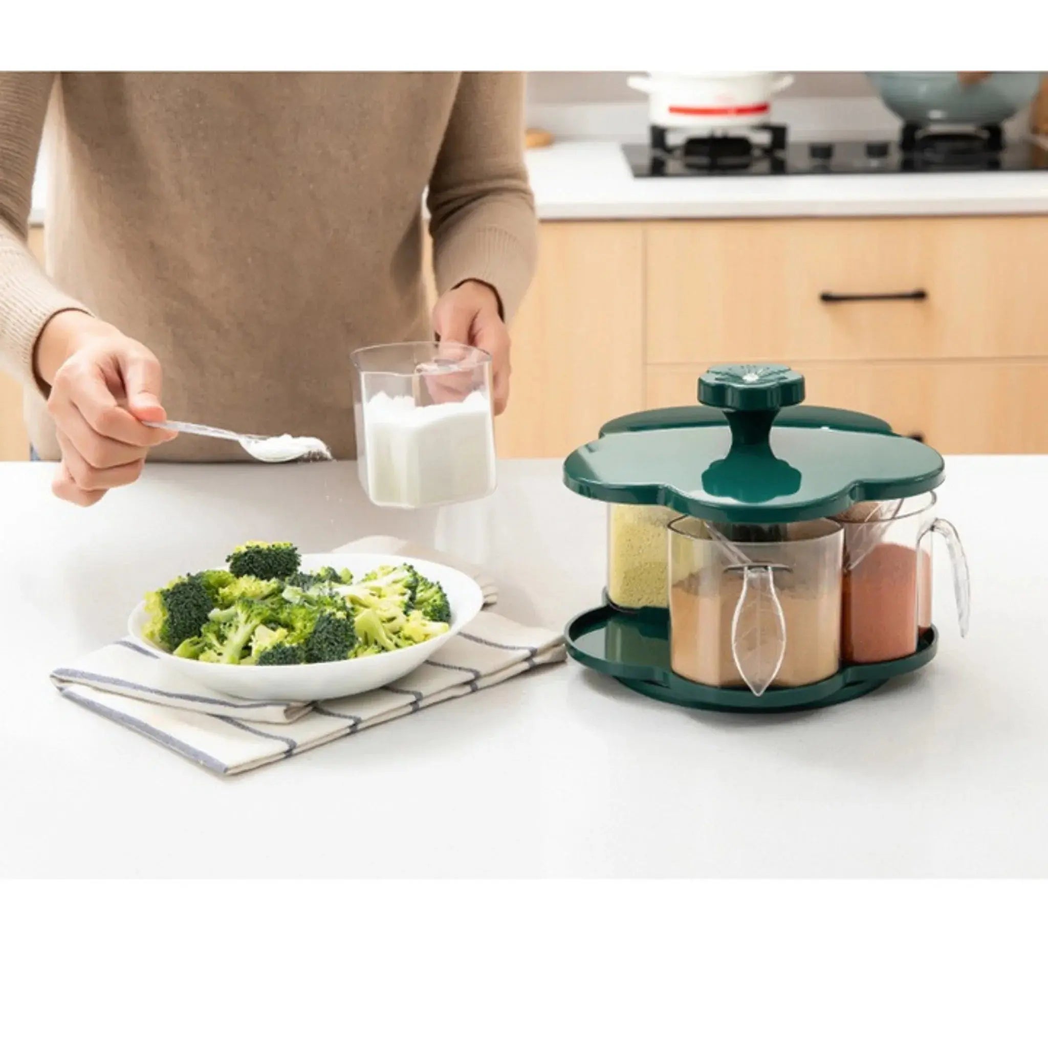 Buy Kitchen Spice Box - Five Compartment Organizer Box!