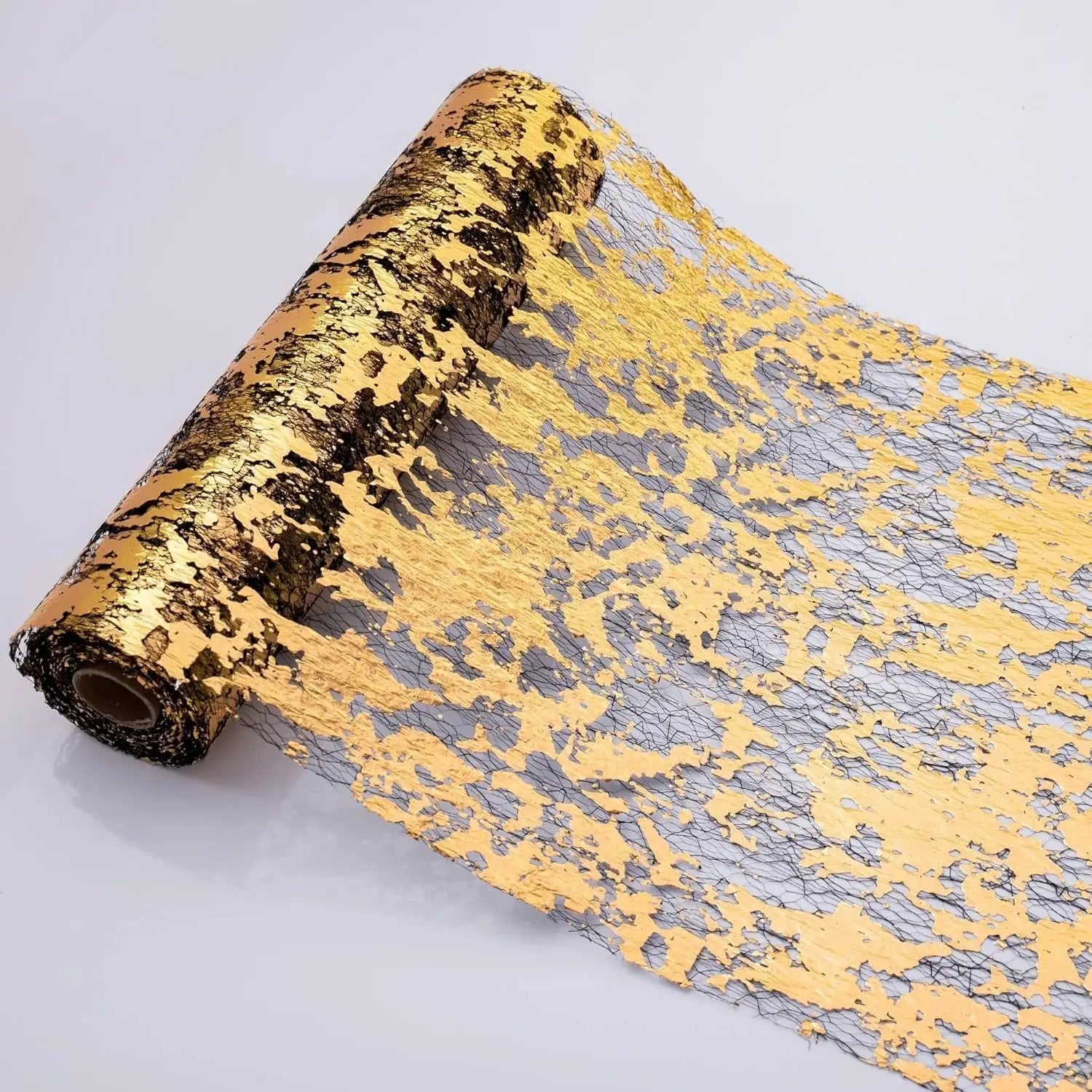 Buy Linen Table Runner with Golden Foil Price in Qatar