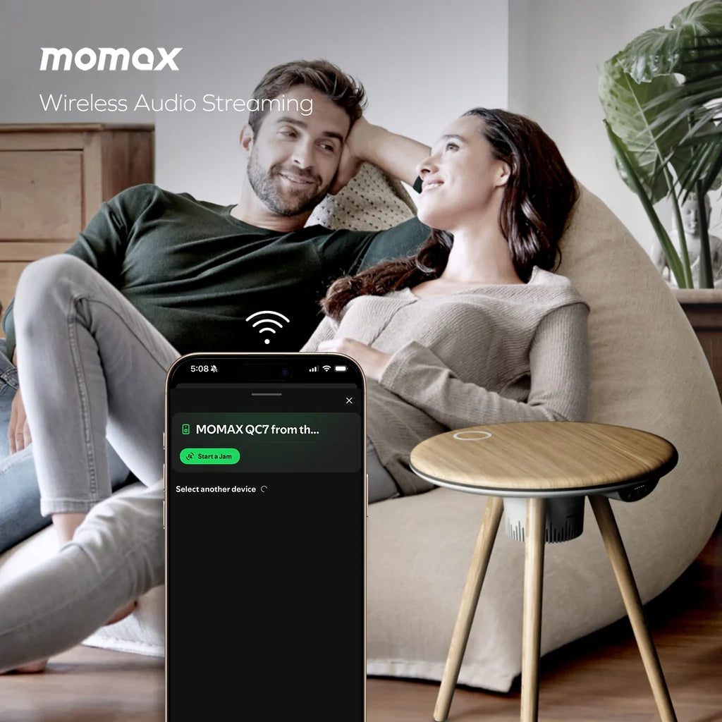 Buy MOMAX Coffee Table with Wireless Speaker Qatar