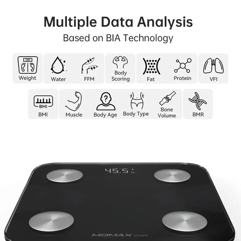 Buy MOMAX Lite Tracker IoT Body Scale Price Qatar 
