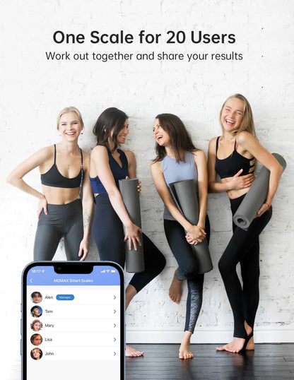 Buy MOMAX Lite Tracker IoT Body Scale Price Qatar 