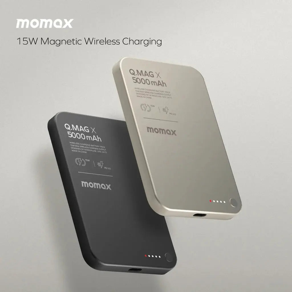 Buy MOMAX Wireless Power Bank 5000mAh Qatar | Fast Charging & Magsafe