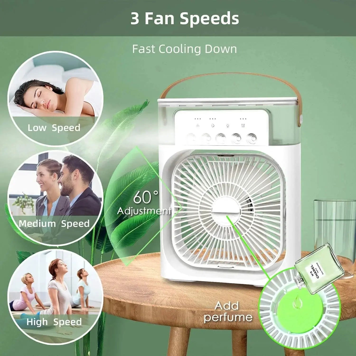 Buy Mini Air Cooler & Humidifier - Portable Fan Qatar