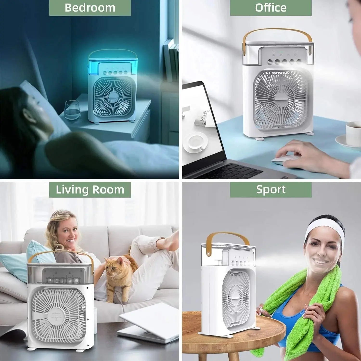 Buy Mini Air Cooler & Humidifier - Portable Fan Qatar