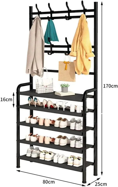 Buy Multi-Function Rack with 5-Tier Shoe Storage 