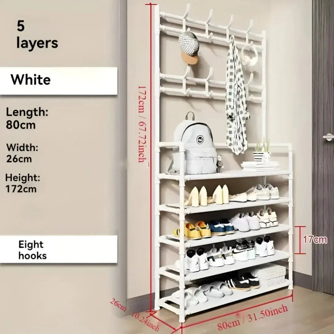 Buy Multi-Function Rack with 5-Tier Shoe Storage 