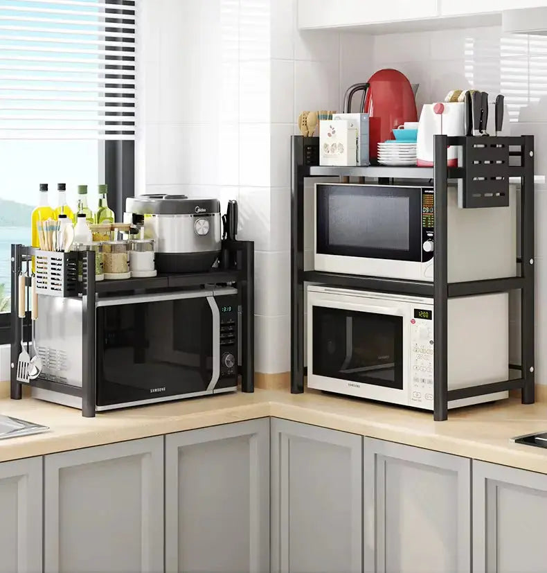 Buy Multi-Layer Micro-Oven Organizer Storage Rack Qatar