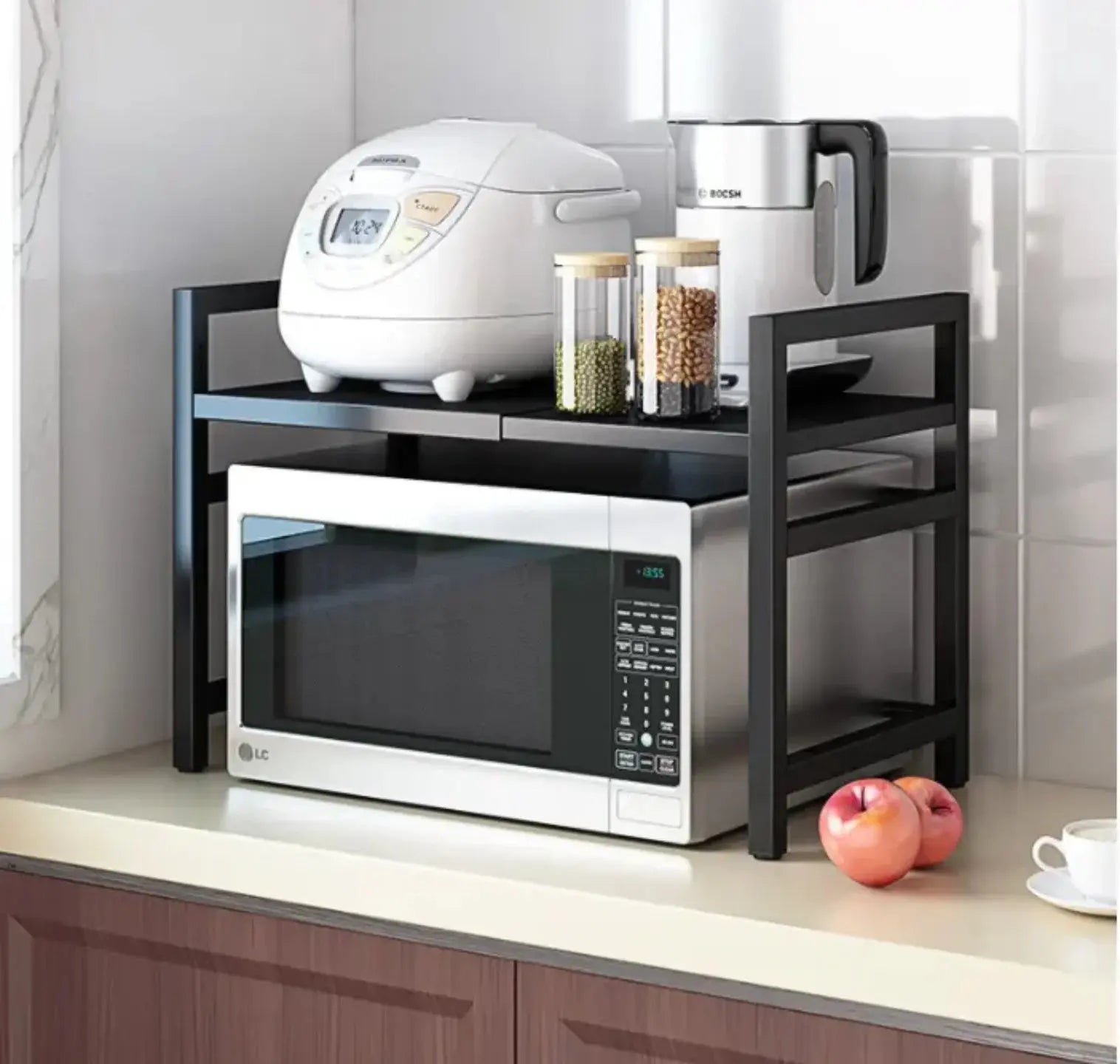 Buy Multi-Layer Micro-Oven Organizer Storage Rack Qatar