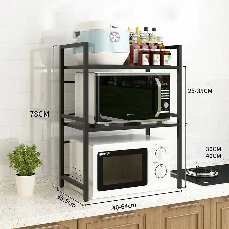 Buy Multi-Layer Micro-Oven Organizer Storage Rack Qatar