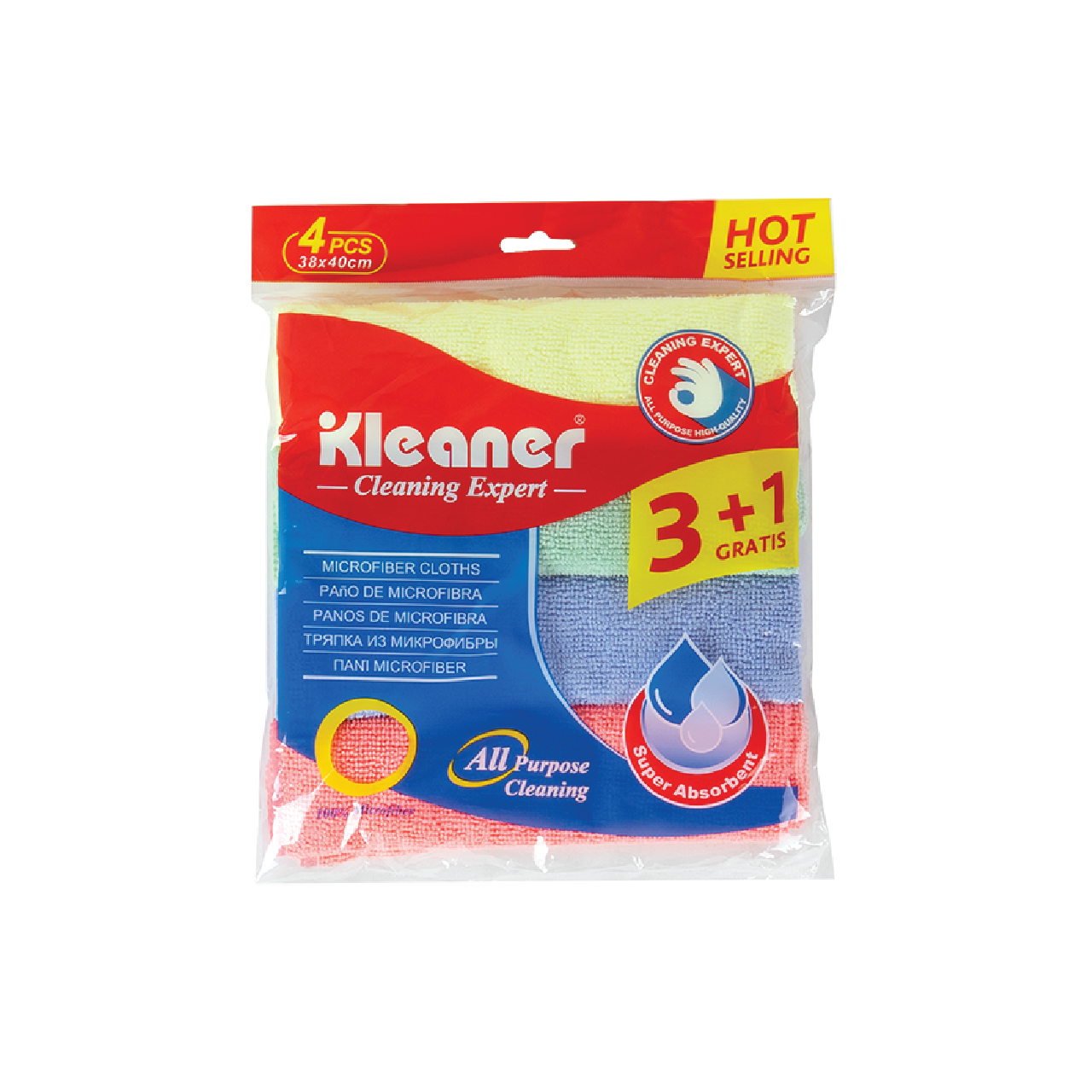 Buy Multi-Purpose Microfiber Cleaning Cloth (Pack of 4) 