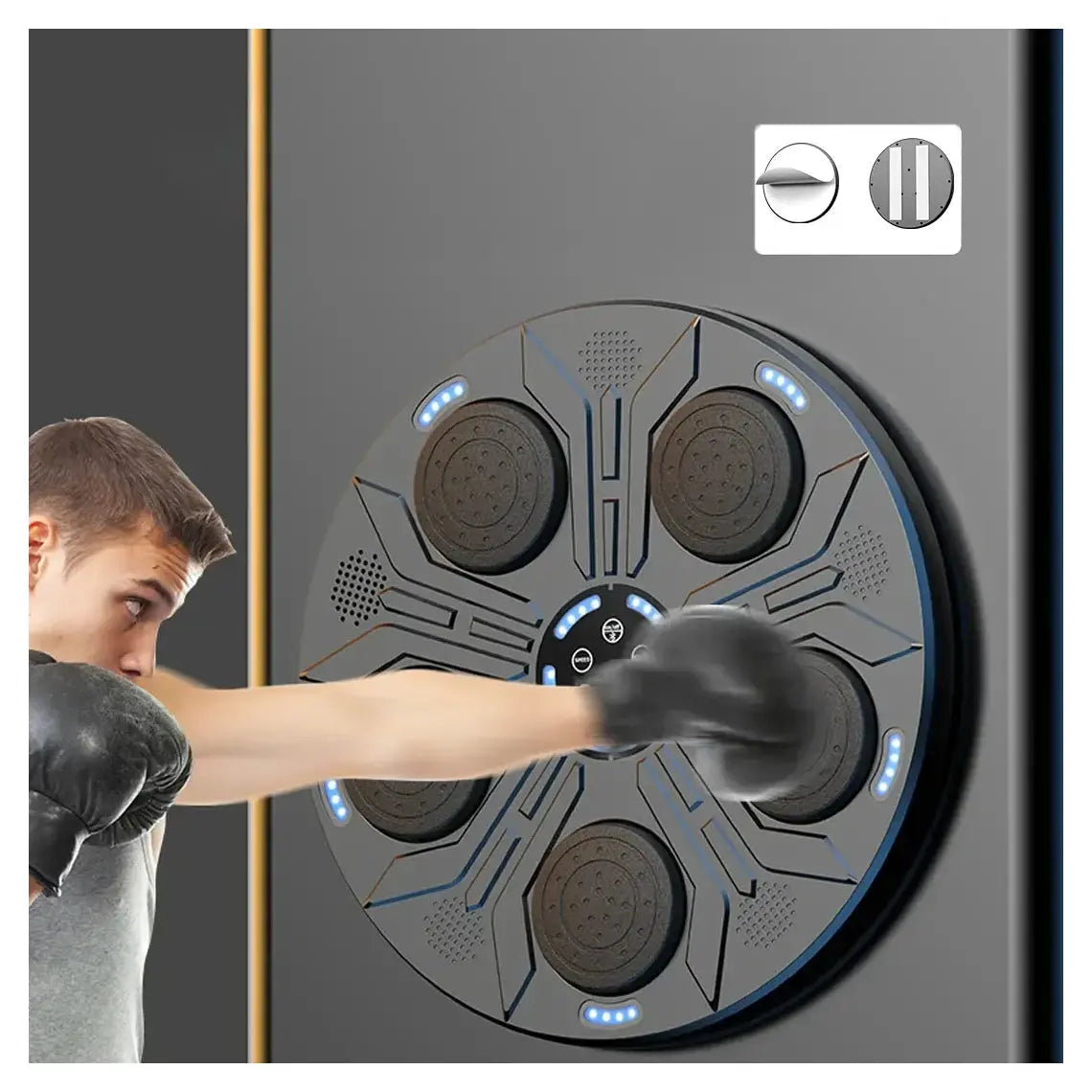 Musik Boxmaschine Mit Bluetooth - Wandmontierte Boxmaschine Mit 9 Geschwindigkeiten & LED