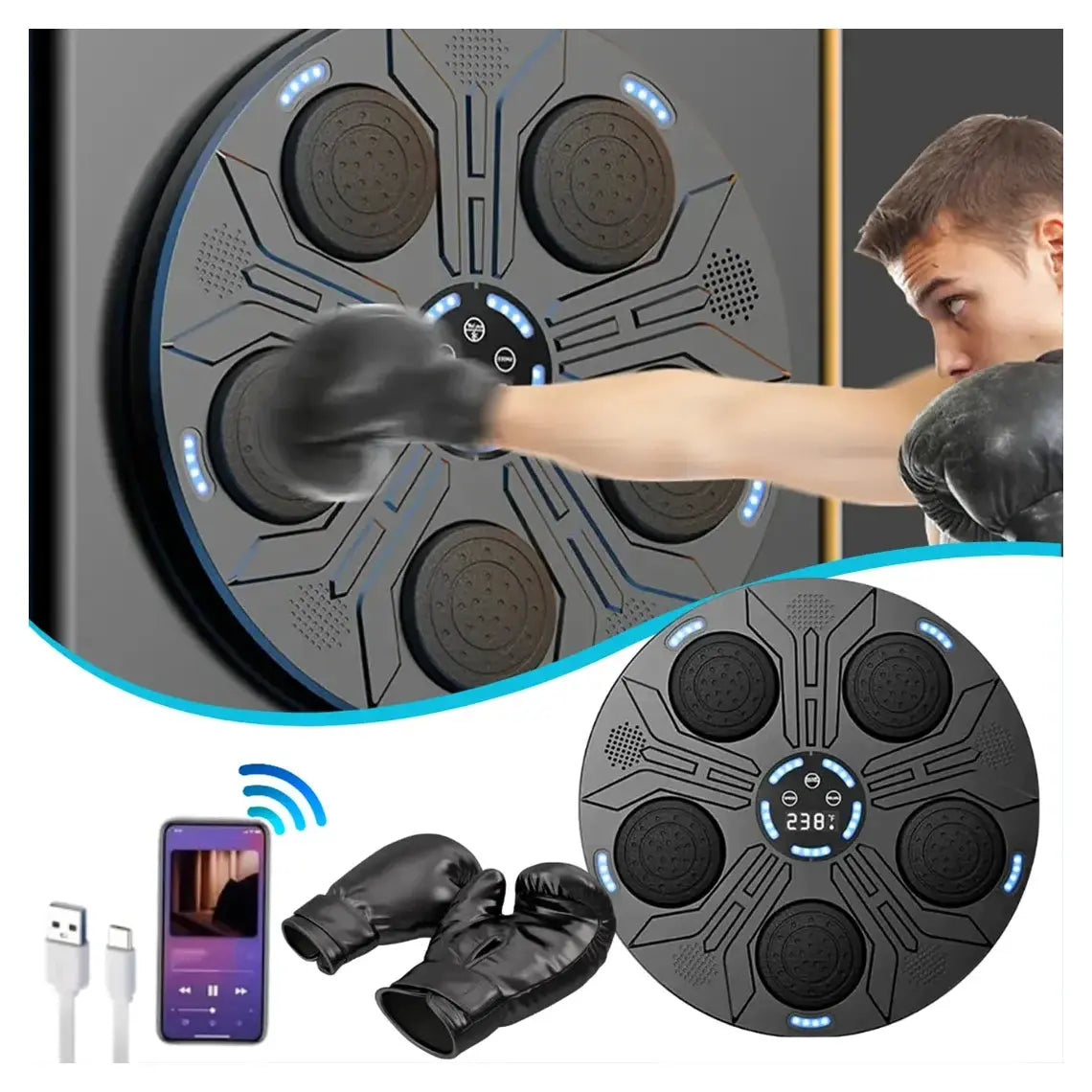 Buy Musical Boxing Machine with Bluetooth Speaker Qatar