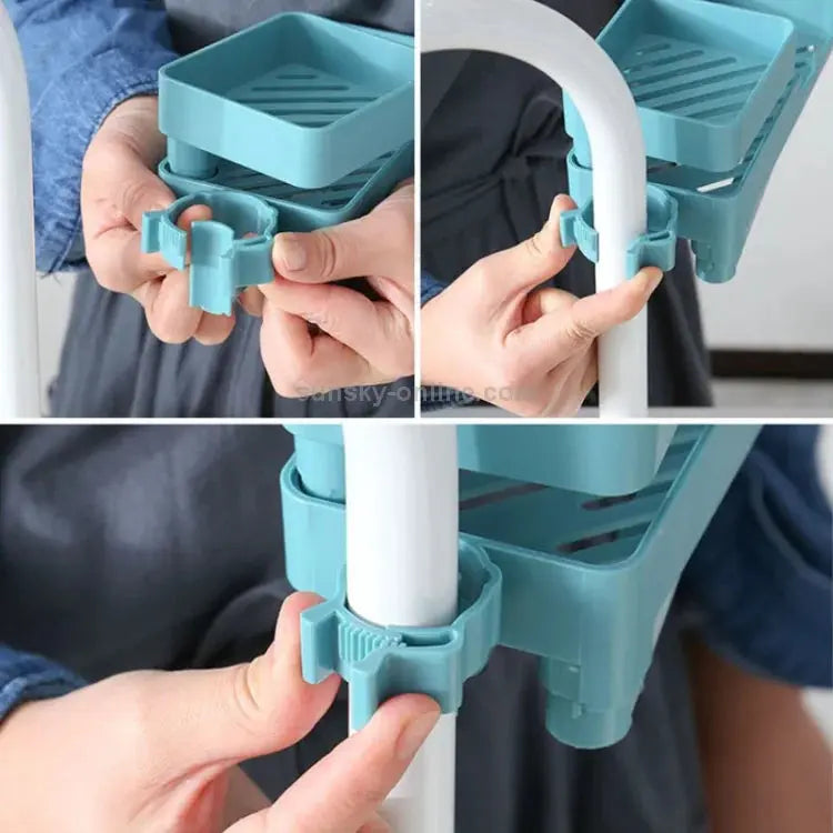 Buy Rotating Faucet Rack – Double-Layer Drain Storage