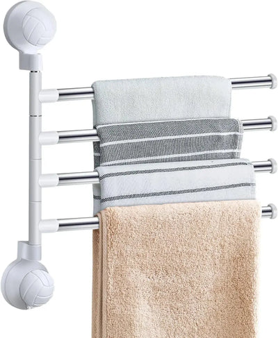 Buy Rotating Wall Towel Rack with Suction Cups Qatar