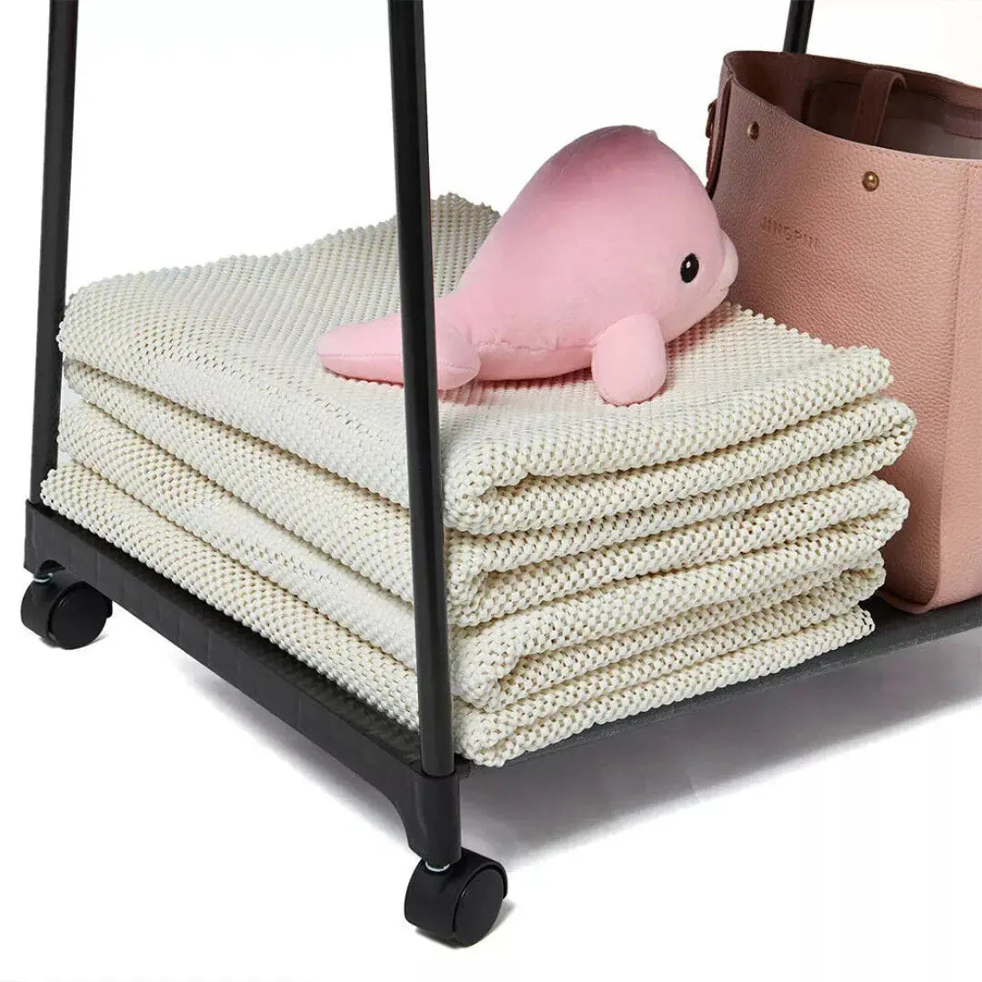 Buy Stainless Steel Garment Rack with Coat Hanger Qatar 