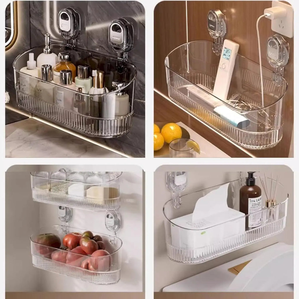 Wall mounted No-Drill Suction Storage Box Price Qatar