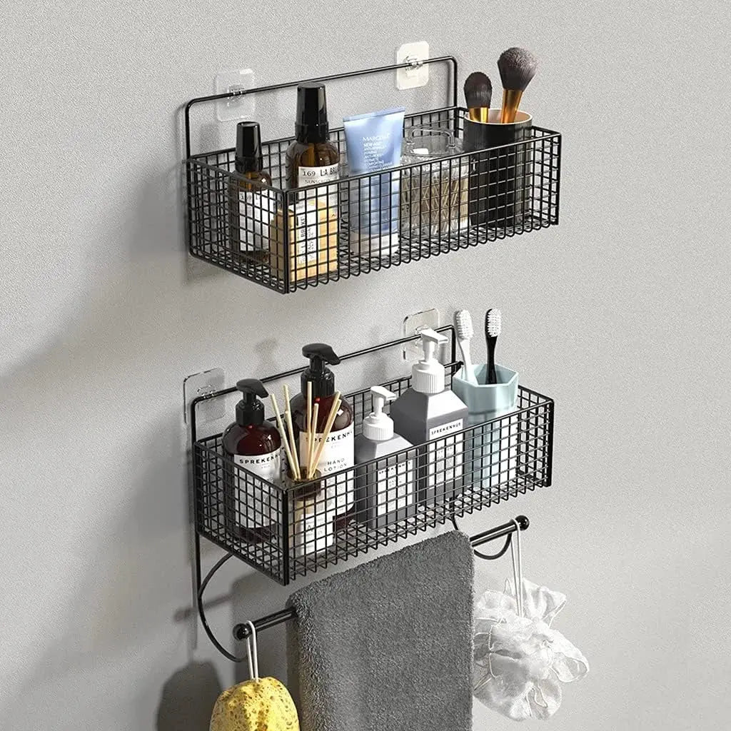 Buy Wall-Mounted Bathroom Shelf Hanging Basket Qatar
