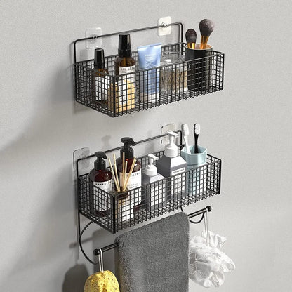 Buy Wall-Mounted Bathroom Shelf Hanging Basket Qatar